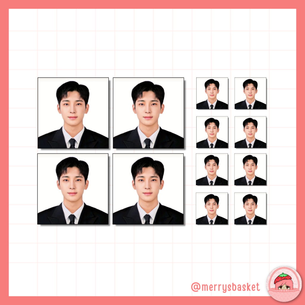 SEVENTEEN SVT WONWOO 1X1 2X2 ID PHOTO PC PHOTOCARD UNOFFICIAL FANMADE ...