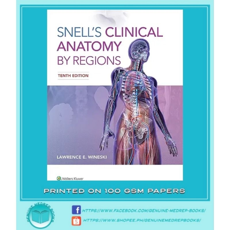 SNELL'S CLINICAL ANATOMY BY REGIONS 10TH EDITION | Shopee Philippines
