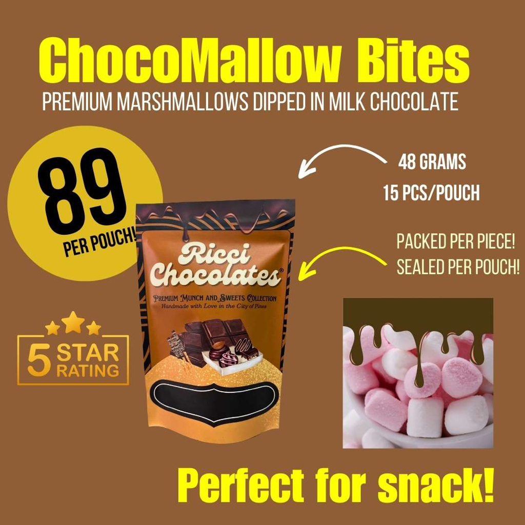 Ricci Choco Mallow Bites 1 Pouch Shopee Philippines