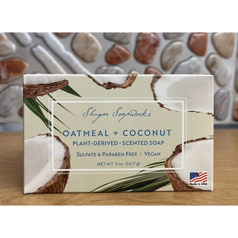 Shugar Soapworks Oatmeal Coconut Scented Bar Soap 5 0 Oz Made Usa Shopee Philippines