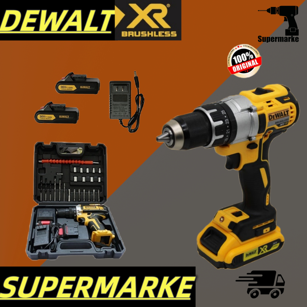 DeWALT 36V Cordless Drill Hammer Electric Drill Cordless Impact Drill