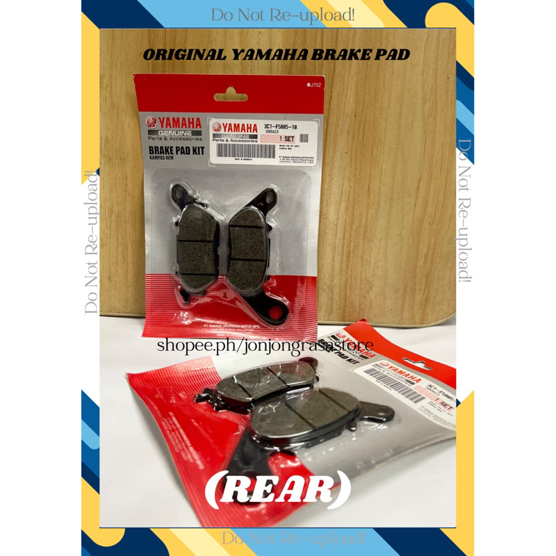 ORIGINAL YAMAHA REAR BRAKE PAD NMAX V1/V2 REAR [universal] Shopee Philippines