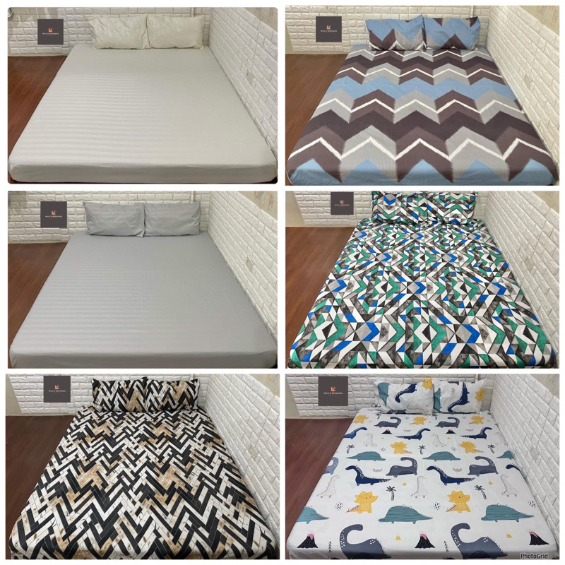 BED SHEET WITH 2 PILLOW CASE (PLS FOLLOW INSTRUCTIONS ON HOW TO ORDER