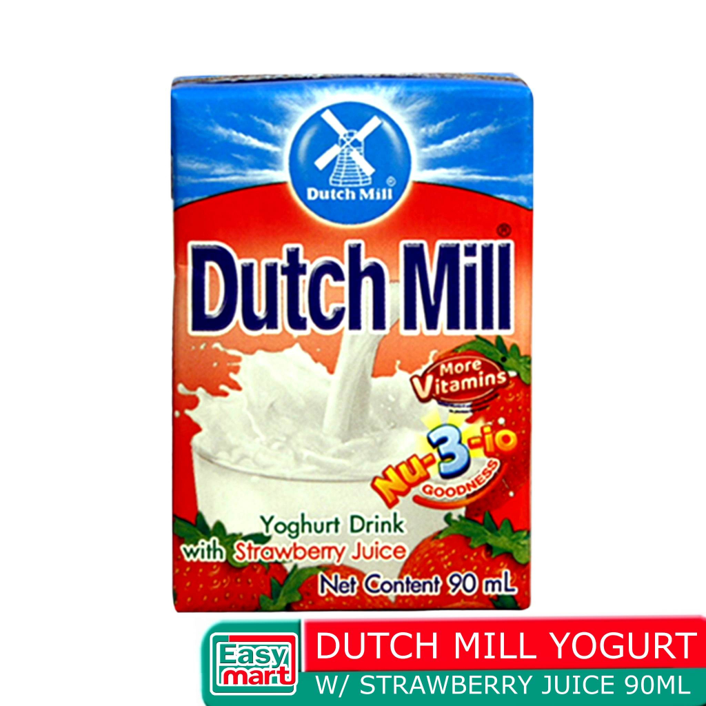 Easy.Mart Dutch Mill Yogurt W/ Strawberry Juice 90ml Great Source Of