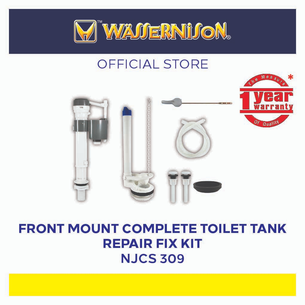 Wassernison Front Mount Complete Toilet Tank Repair Fix Kit Shopee