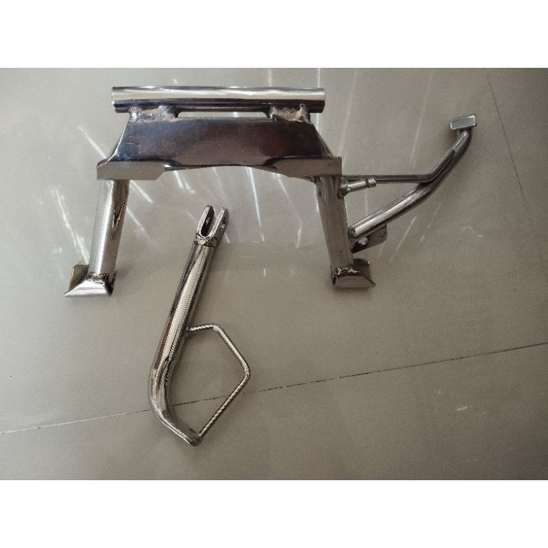 Stainless center and side stand for click 125/150. | Shopee Philippines