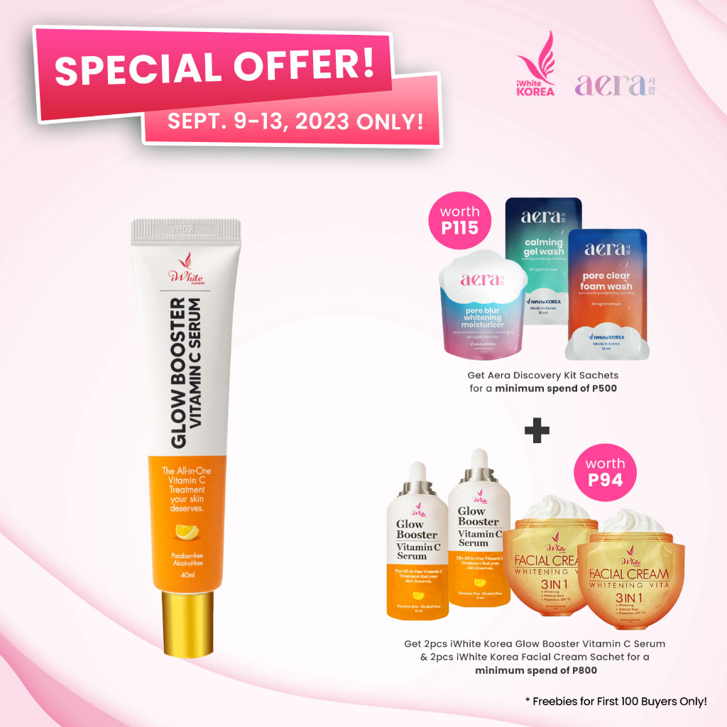 iWhite Korea Glow Booster Vitamin C Serum 40ml Lighten Dark Spots and