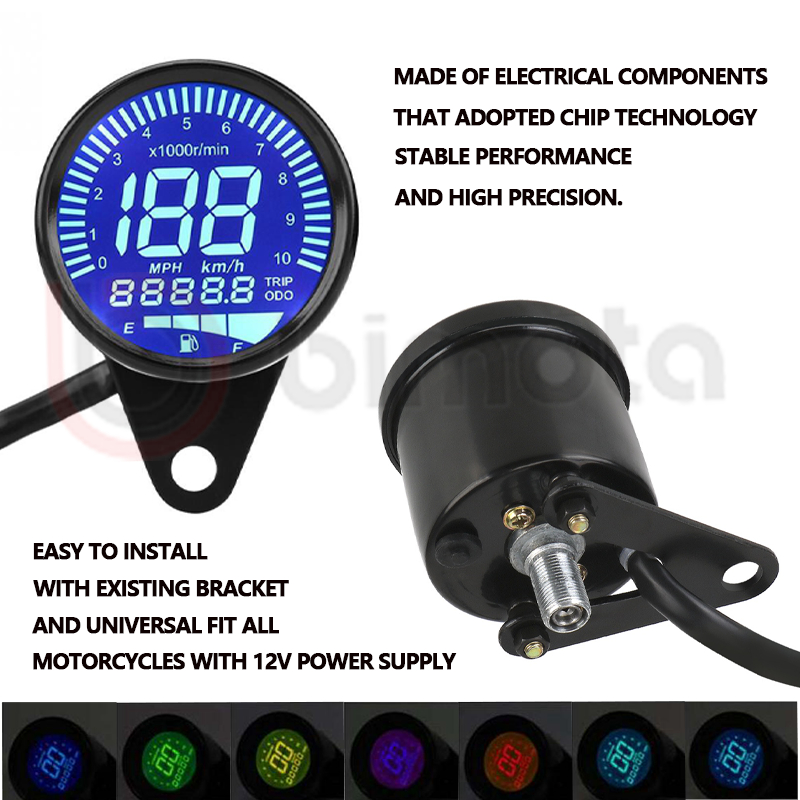 Bimota Motorcycle Speedometer Multi-Function Lcd Digital Odometer ...