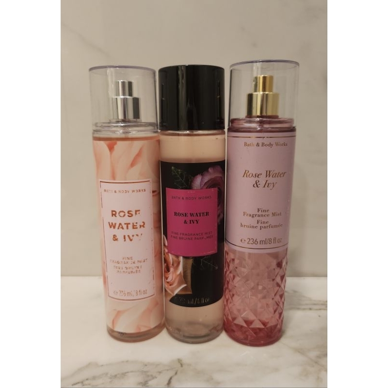 Bath & Body Works | Rare | Rose Water & Ivy | Fine Fragrance Mist ...