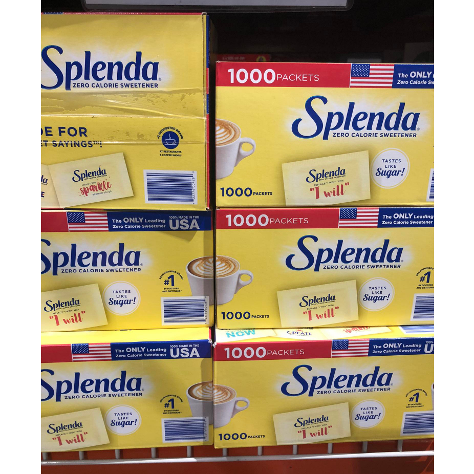 SPLENDA ZERO CALORIE SWEETENER IMPORTED (1000 PACKETS PER BOX) | Shopee ...
