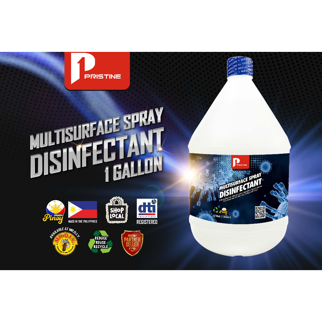 Pristine Multi Surface Disinfectant Solution 1 Gallon | Shopee Philippines