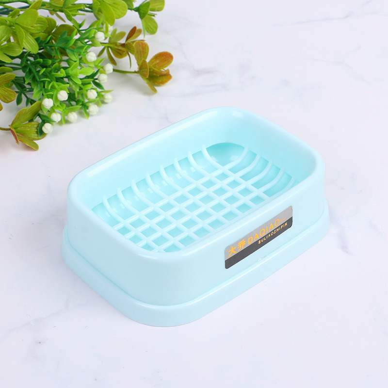 Soap Rack Double Layer Soap Dish Holder Bath Plastic Shower Dish Non ...