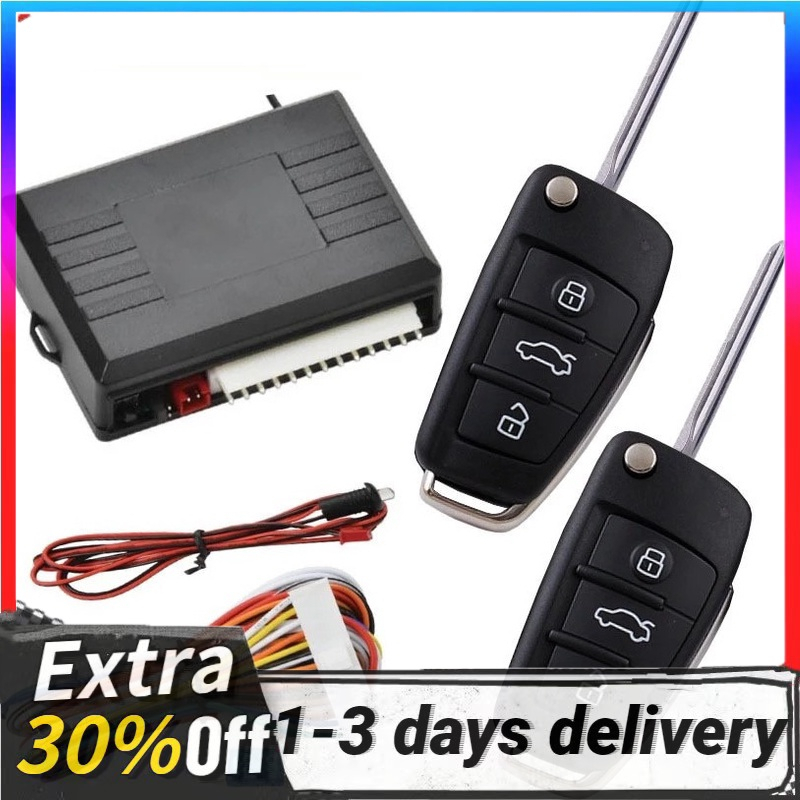 COD☑Car Alarm Auto Remote Control Central Locking Door Kit Keyless