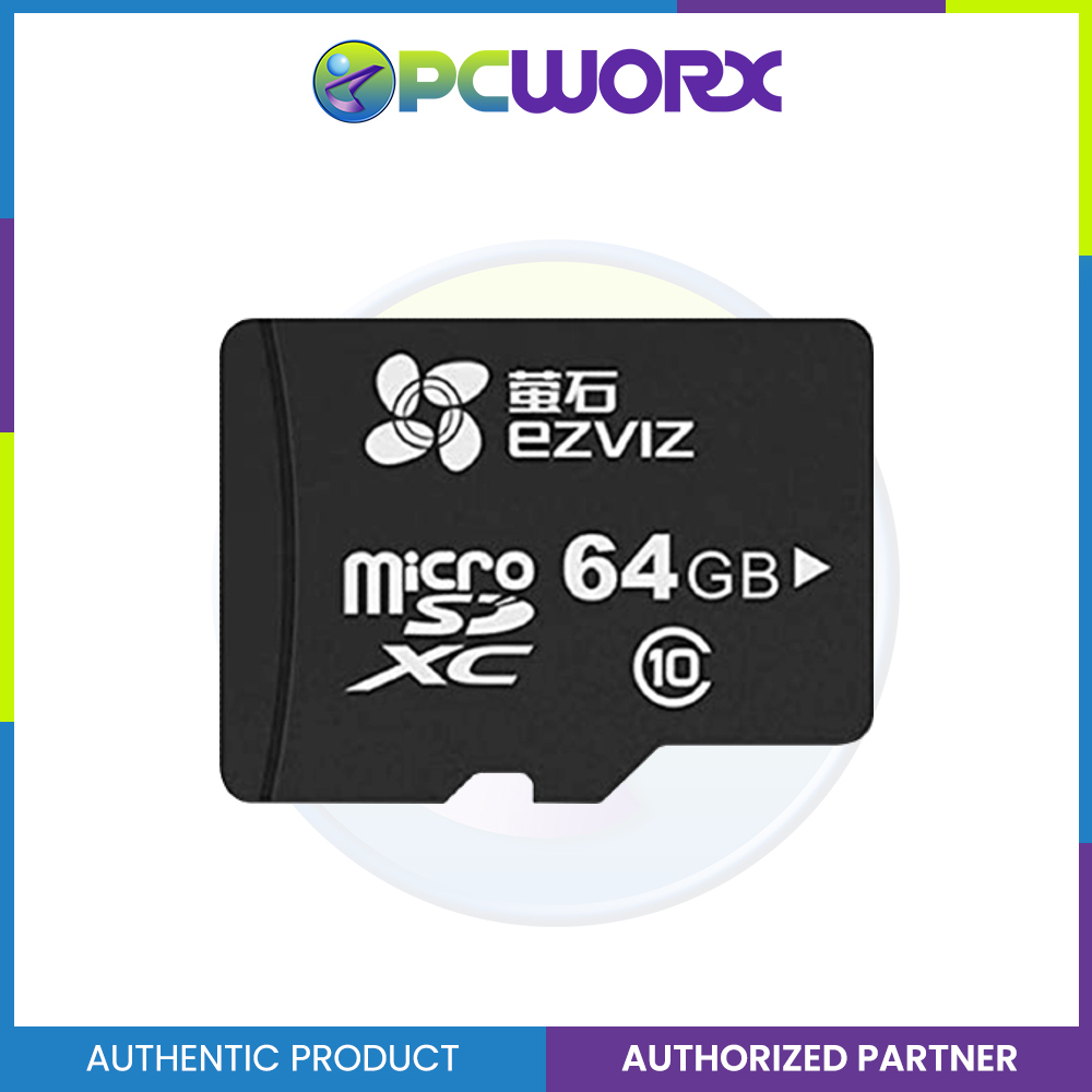 Carte Micro SDXC 64 Go EZVIZ – Classe 10, Compatible Caméras De Sécurité, Stockage Local Fiable