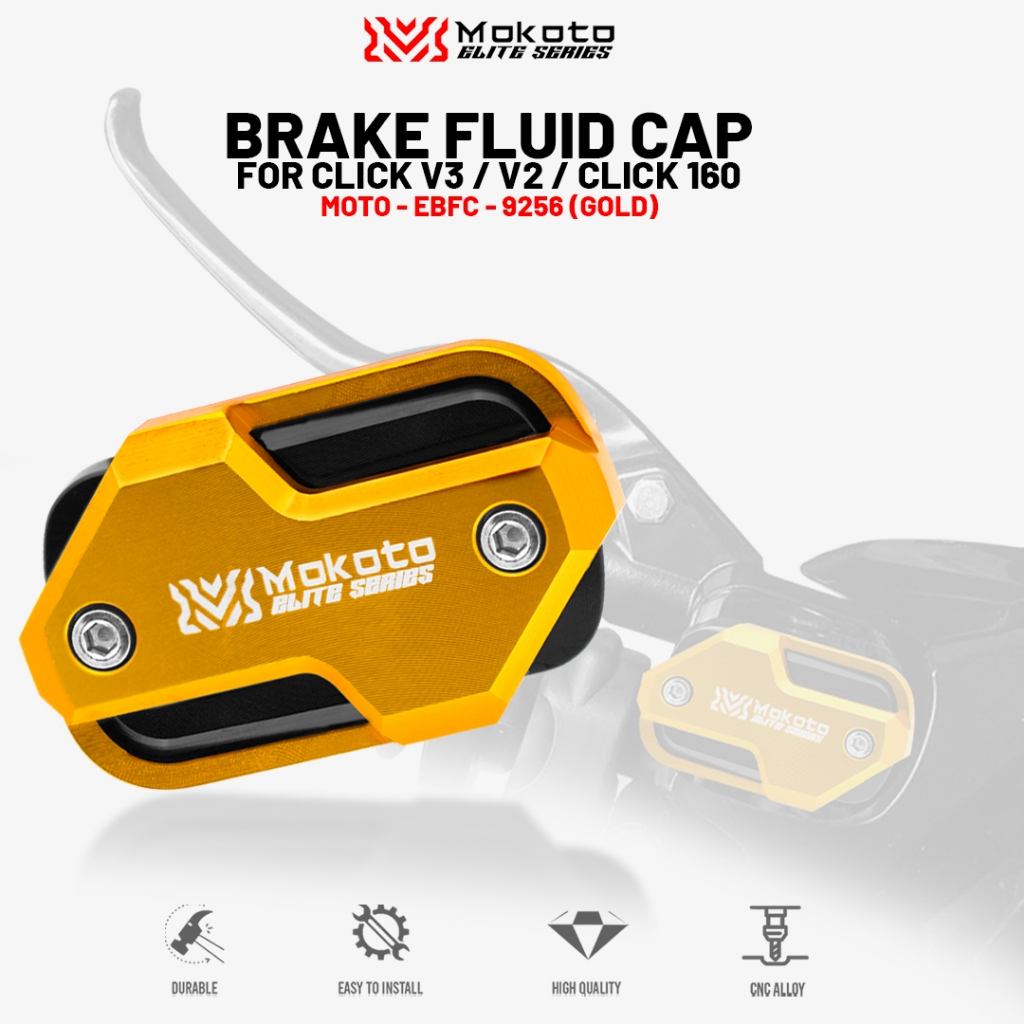 MOKOTO ELITE SERIES CLICK V2 V3 CLICK 160 CNC BRAKE FLUID CAP COVER/OIL ...