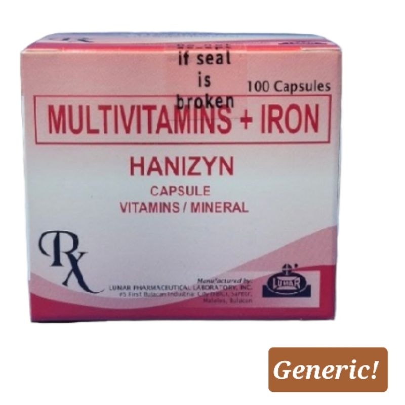 MULTIVITAMINS + IRON (HANIZYN) Shopee Philippines