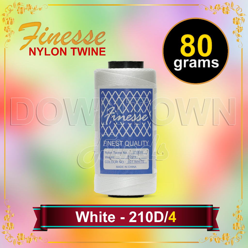 NYLON TWINE Finesse Thread 80 grams per spool (Finest Quality) | Shopee ...