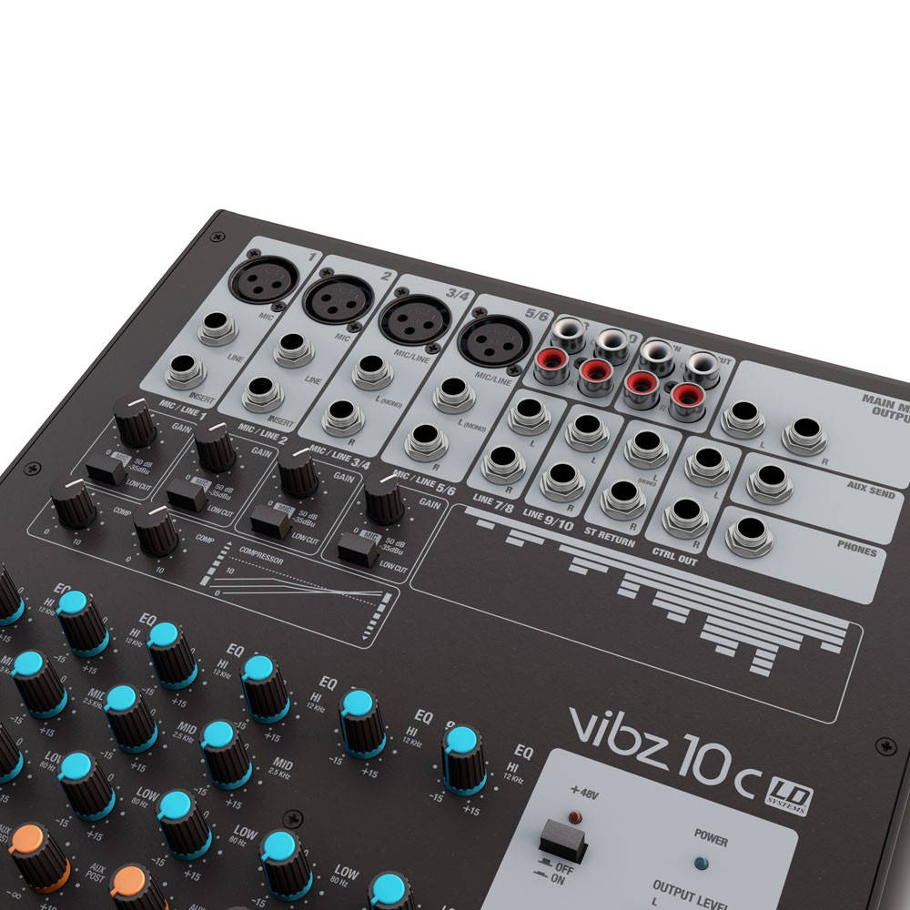 LD SYSTEMS VIBZ10C 10 Channel Mixing Console with Compressor | Shopee ...