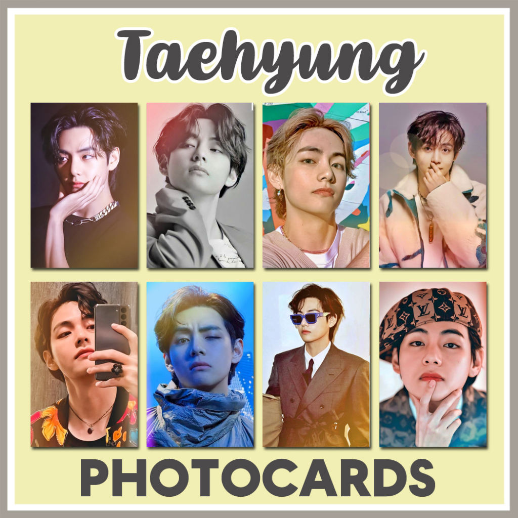 Kim Taehyung Photocards Part 3 (400 gsm) | Shopee Philippines