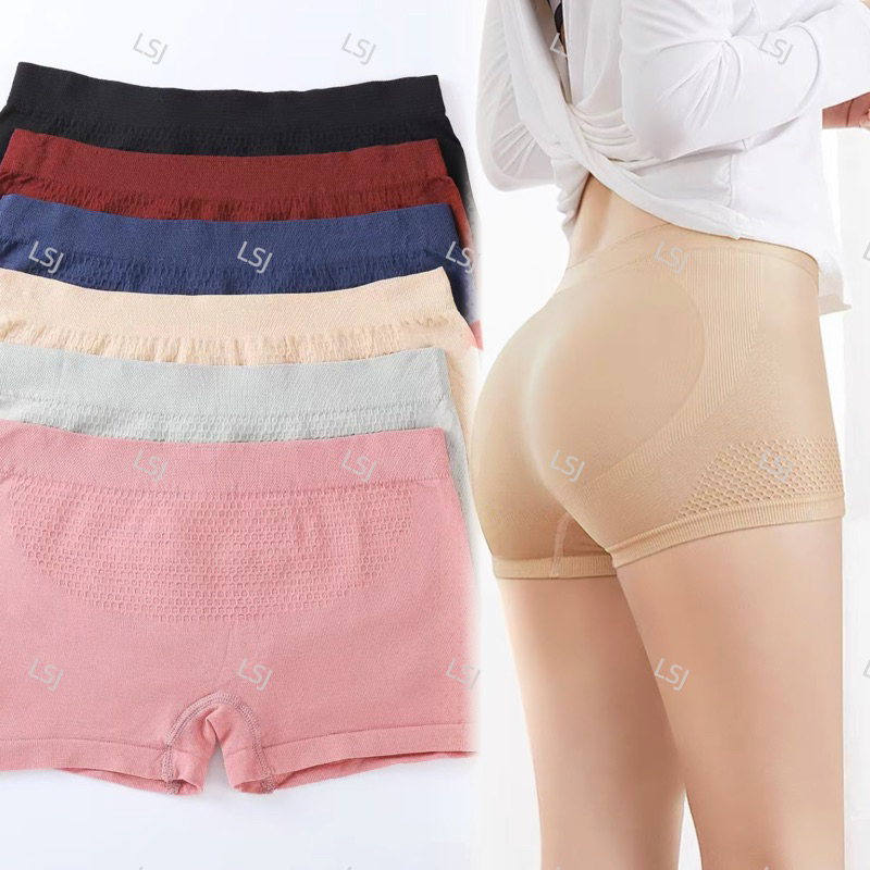 LSJ shaper Stretch Panty for women seamless underwear mid waist ...