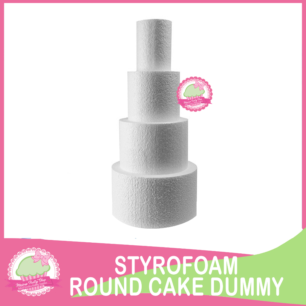 MPS Round Styrofoam 6x6 7x7 Cake Dummy Round Cake Round Dummy