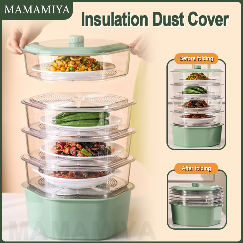 Food Storage Cover 5Layers Stackable Collapsible Washable