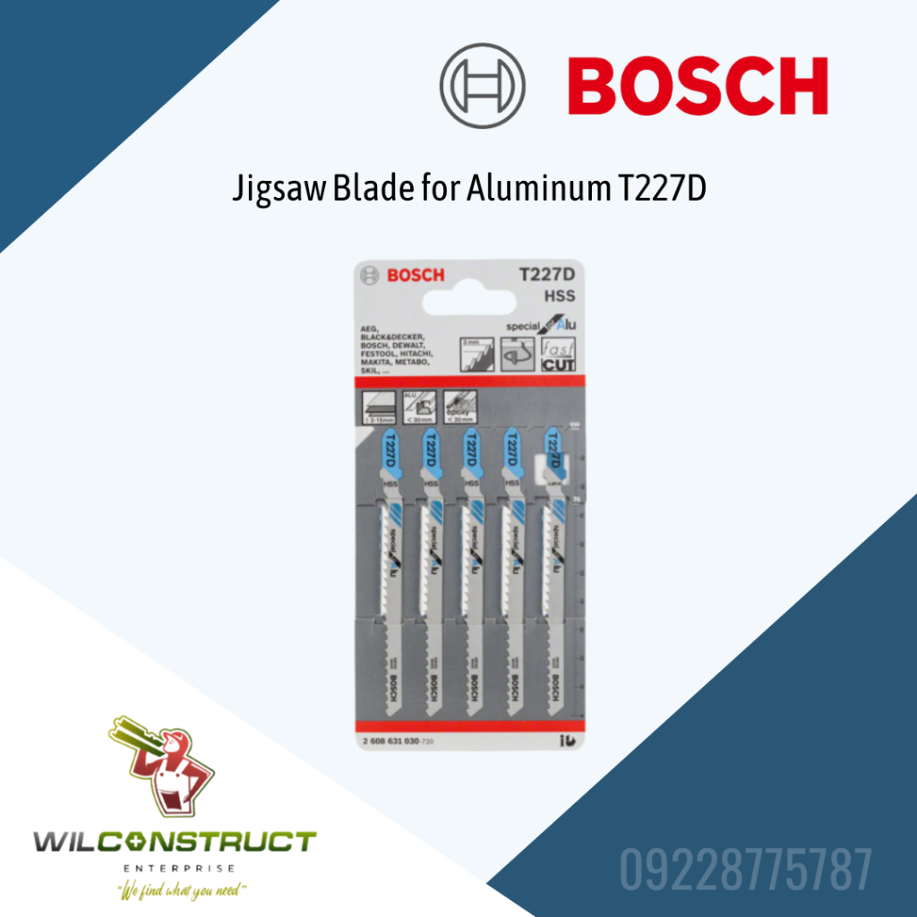 BOSCH JIGSAW BLADE FOR ALUMINUM T227D Shopee Philippines