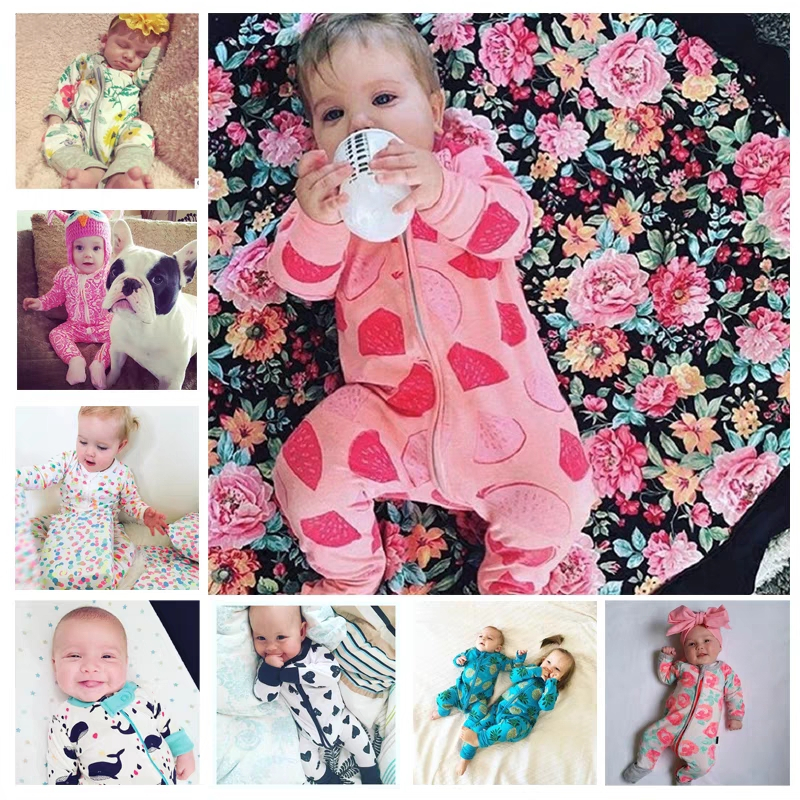 Newborn Baby Footed Pajamas Frog Suit for Baby Girl and Baby Boys