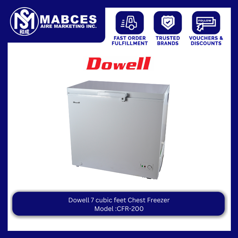 Dowell 7 cubic feet Chest Freezer Model CFR200 Shopee Philippines