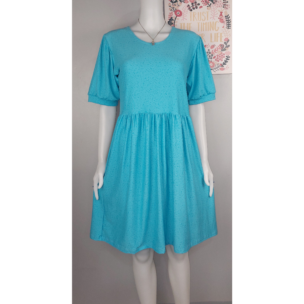 PLUS SIZE DOLL DRESS FOR WOMEN / PUFF SLEEVE DOLL DRESS Shopee