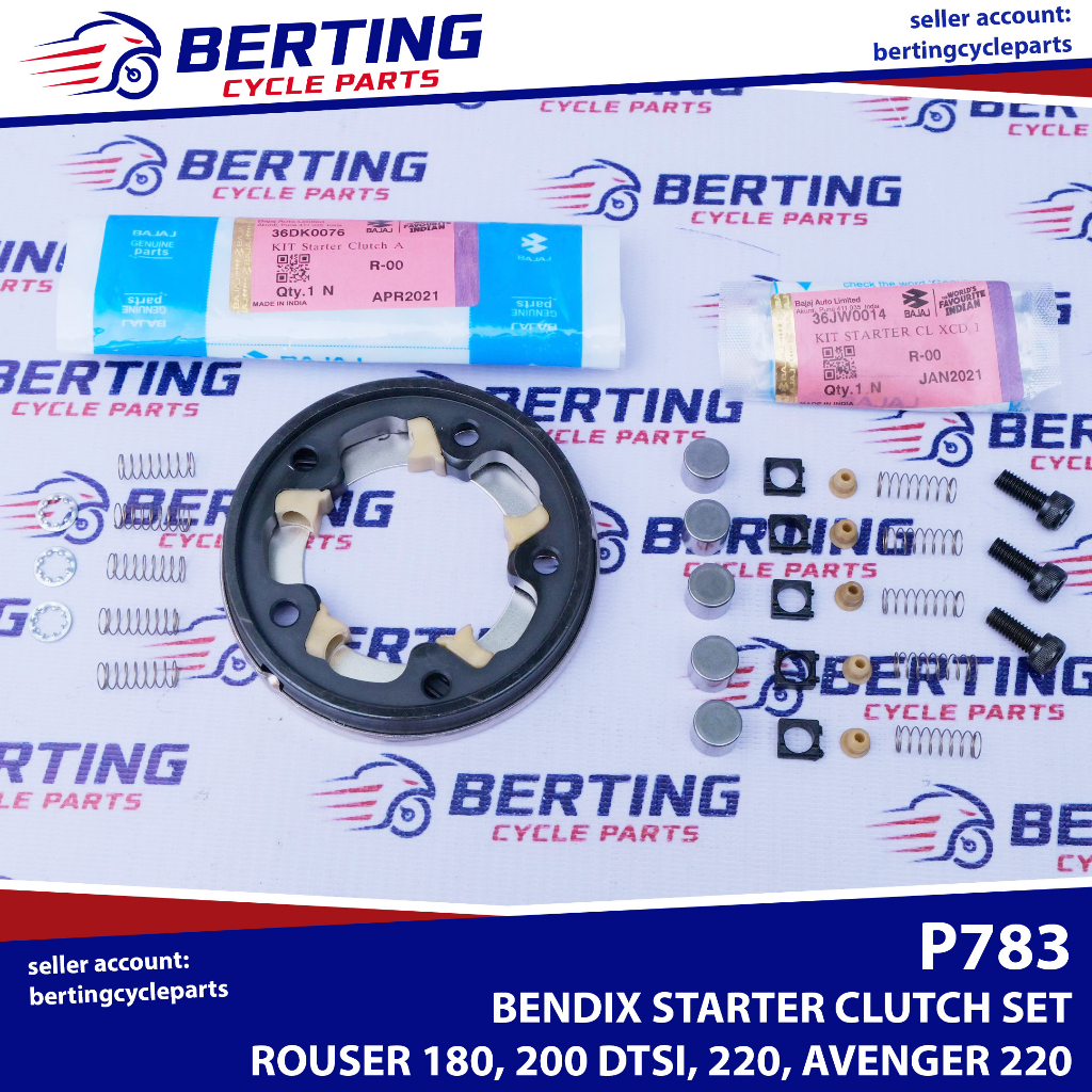 BENDIX DRIVE KIT STARTER CLUTCH ASSY Rouser 180 200 DTSI old 220 ...