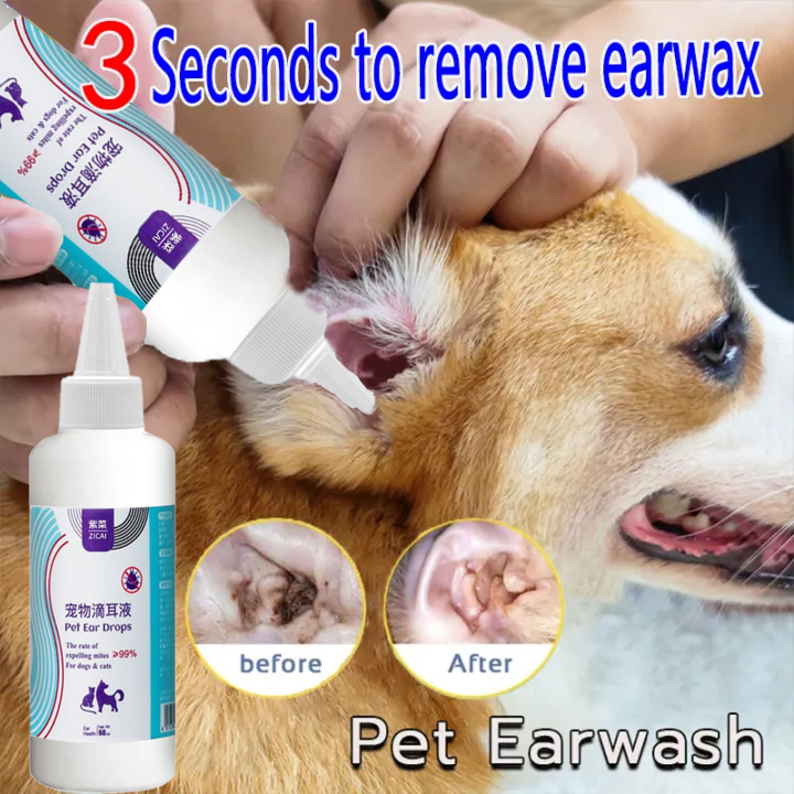 Ear Cleaner For Cat Ear Drops For Cats Dog Ear Cleaner Cat Ear Mites ...