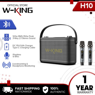 W-KING Bluetooth Speaker, 110W Peak 80W RMS Party Portable Speaker  Bluetooth Wireless Loud Outdoor Boombox, Huge 105dB Sound, IPX5 Big Large  Speaker