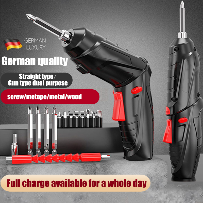 49PCS Electric Screwdriver Set Foldable Liion Cordless Screwdriver