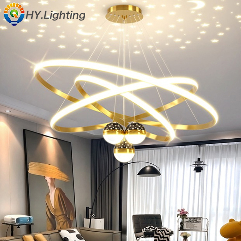 Living room pendant lamp, modern bedroom lamp, indoor store decoration ...