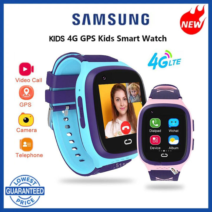 Samsung smartwatch for kids 4G waterproof remote GPS camera take photo video call SIM card slot Gift Shopee Philippines