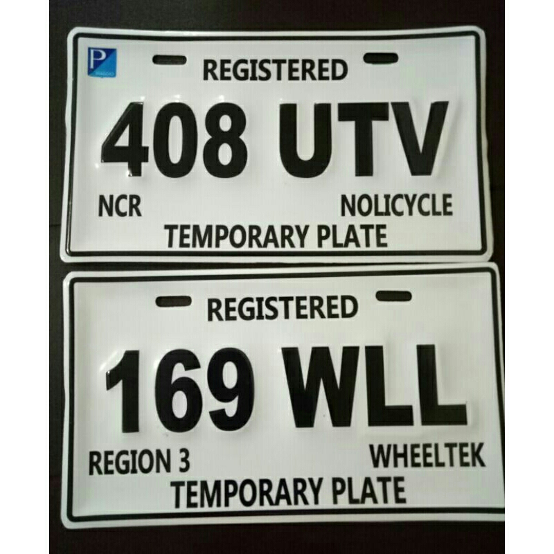 GALVANIZE METAL EMBOSS PLATE NUMBER NEW PLATE DESIGN 2023 and COLOR