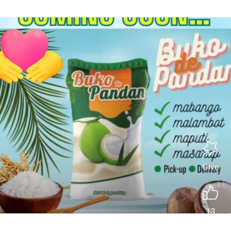 Buko Pandan Rice 5kg/1kg | Shopee Philippines