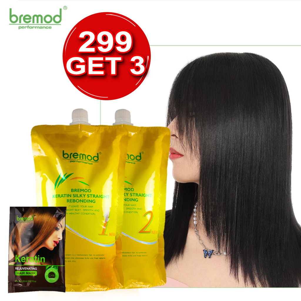Bremod Rebonding kit Keratin Repairing Strightening Silky Rebond for