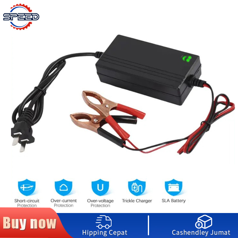 12V Car Charger Truck Motorcycle Smart Car Battery Charger Maintainer ...