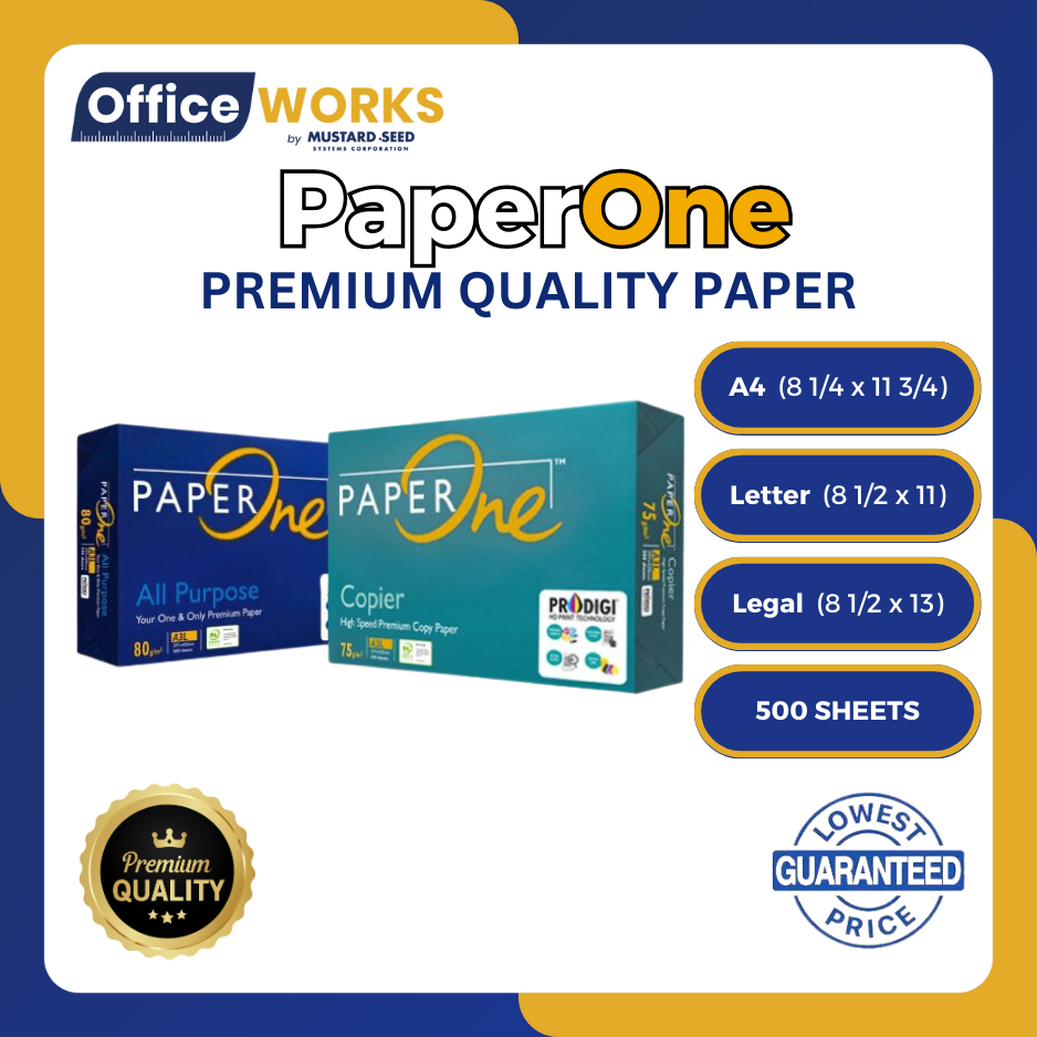 Paper One Bond Paper 70gsm And 80gsm Photo Copy Paper Wholesale Price Shopee Philippines 0420