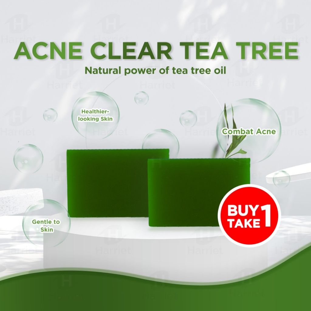 Tea Tree Soap, Acne and Pimple Remover, Anti Bacteria, Relieves Oily
