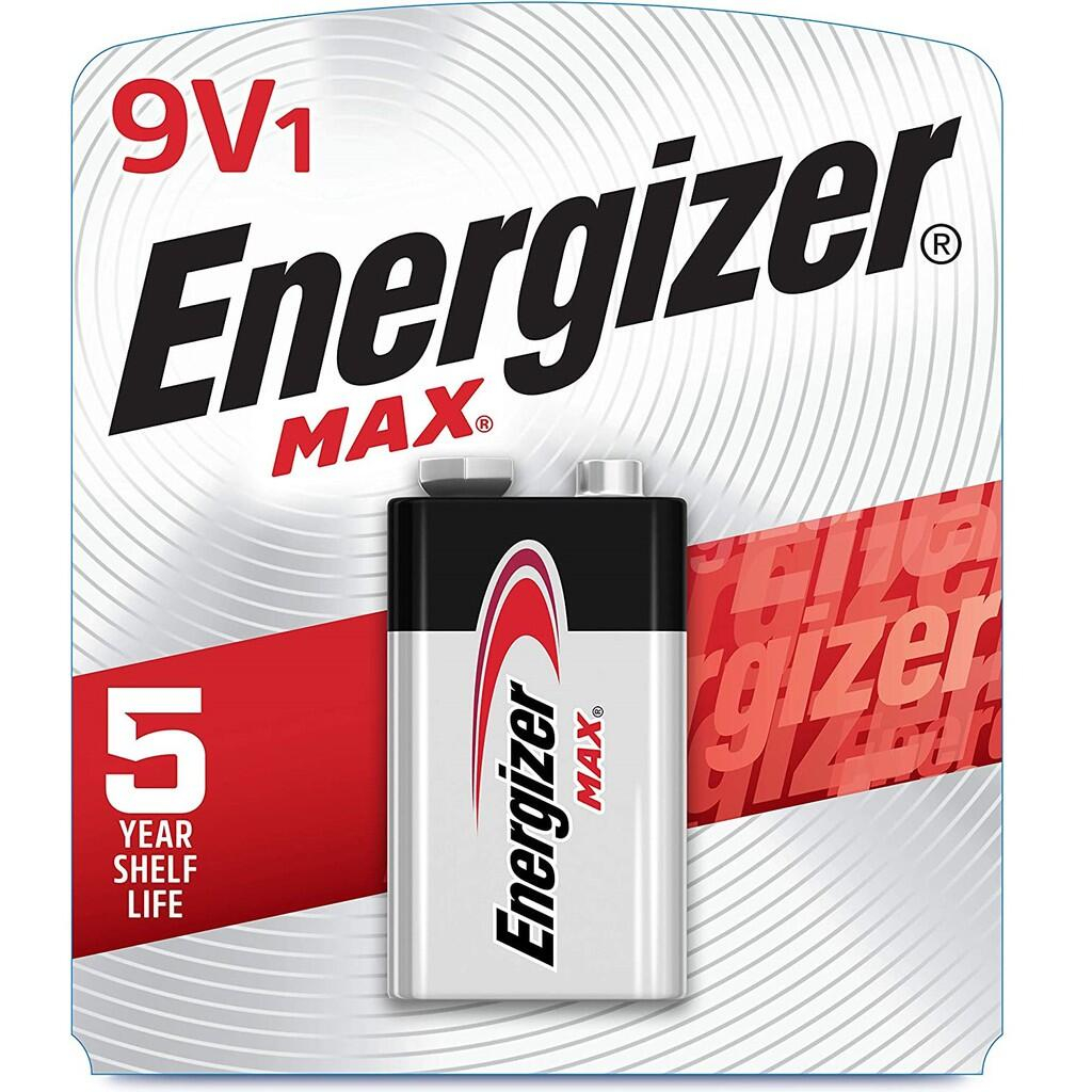 Energizer 9V Battery (1 pc) Energizer Max 9V Alkaline Batteries 522BP1