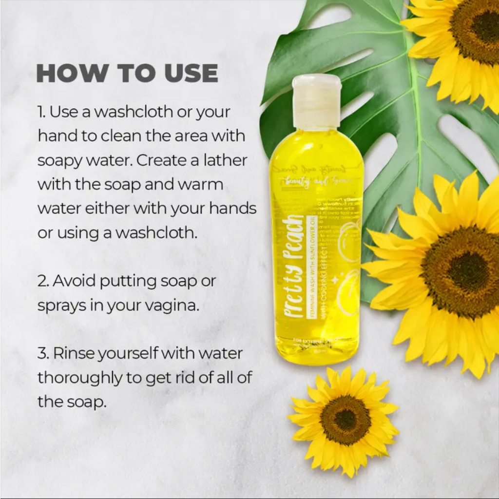 『BUY 1 TAKE 1』Pretty Peach Feminine Wash With Sunflower Oil by Beauty