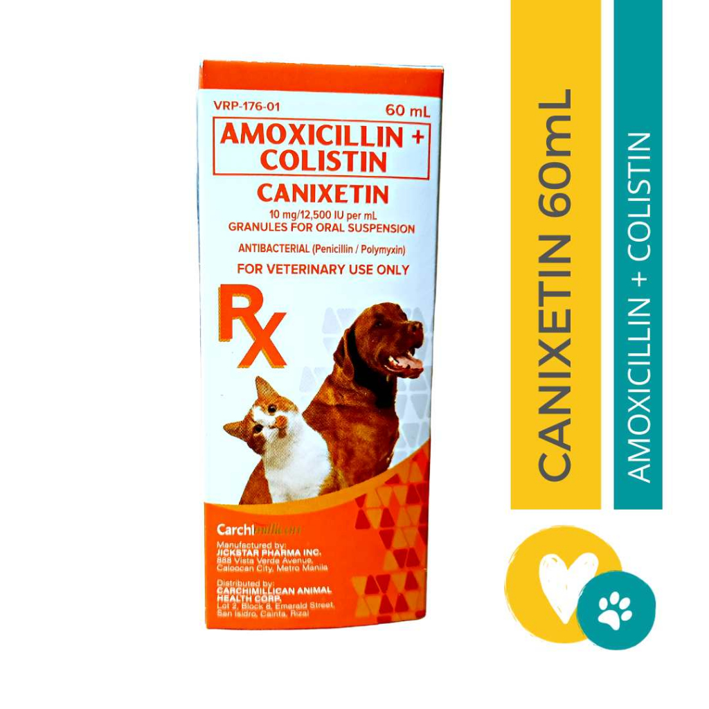 PCC Canixetin 60mL (10mg/12,500 IU per mL) Antibacterial | Shopee ...