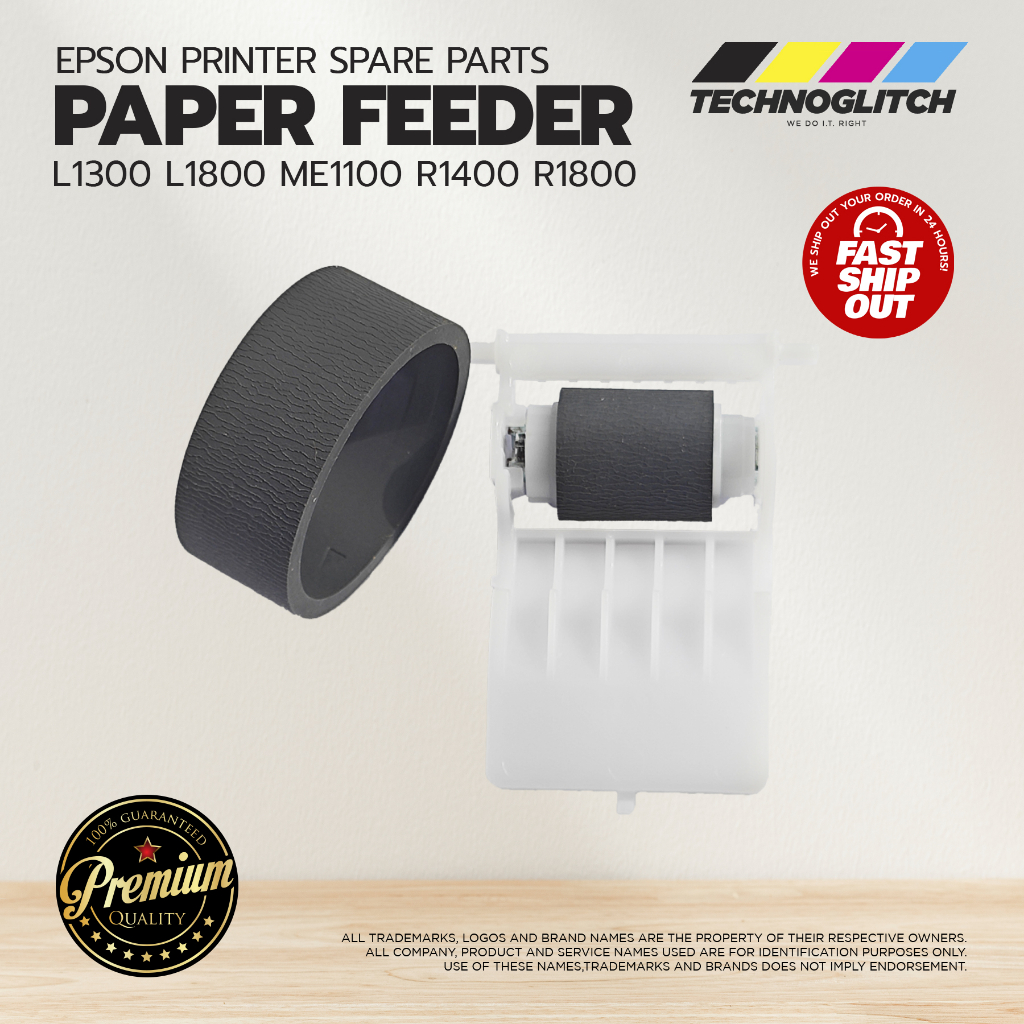 Paper feeder rubber for Epson L1300 L1800 T1100 1390 paper pickup