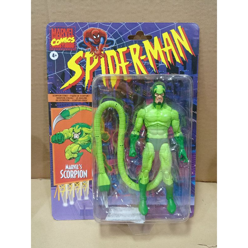 HASBRO MARVEL COMICS SPIDER-MAN - SCORPION ACTION FIGURE | Shopee ...