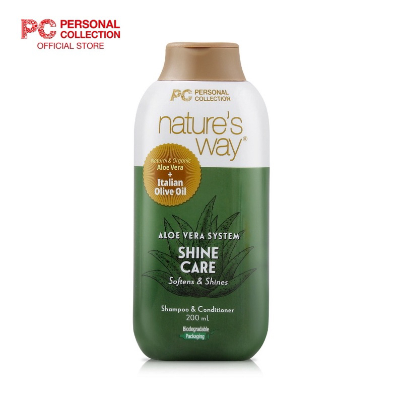 Nature’s Way Aloe Vera Shampoo and Conditioner Total Shine Care 200ml
