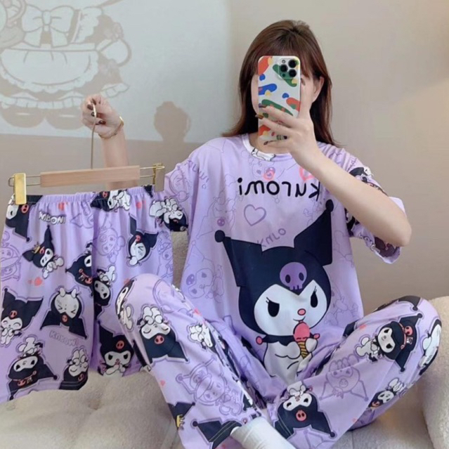 KUROMI PAJAMA SET WITH FREE SHORT Shopee Philippines