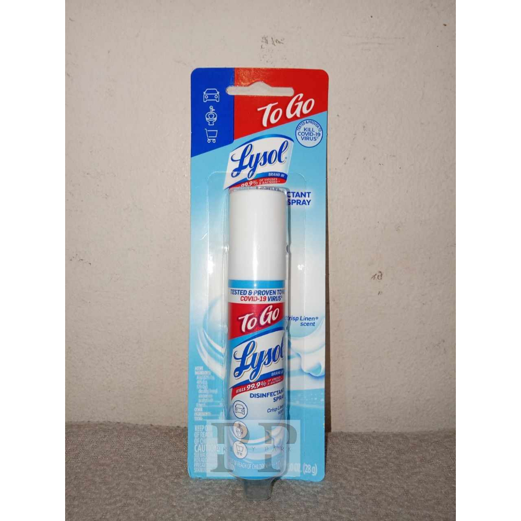 LYSOL TO GO Disinfectant Spray 28 g Shopee Philippines
